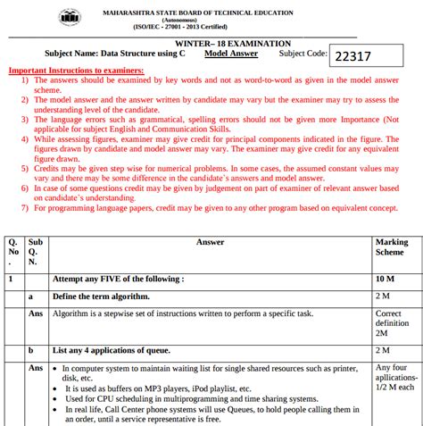 Full Download Msbte Model Answers Paper 