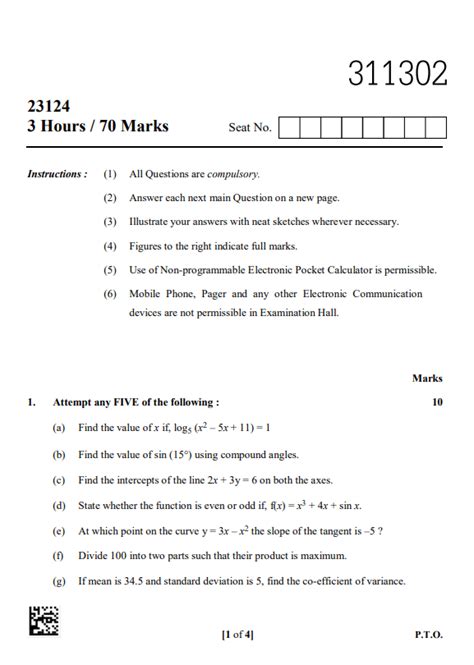 Read Msbte Question Paper With Answer Applied Science 