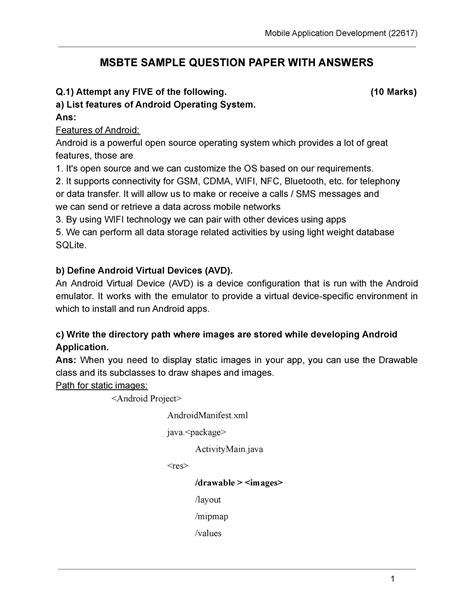 Read Msbte Sample Answer Paper 