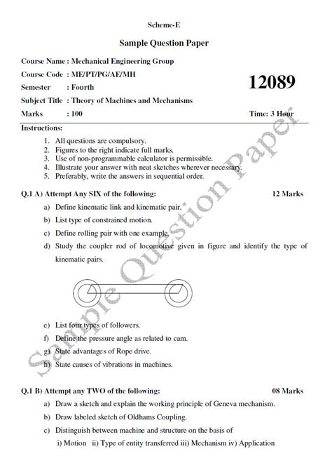Read Msbte Sample Question Paper 4Th Sem 