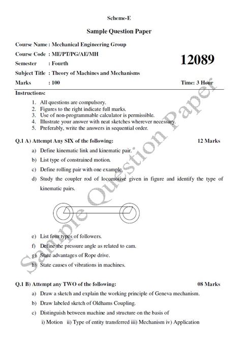 Read Msbte Sample Question Paper 4Th Sem G Scheme Mechanical File Type Pdf 