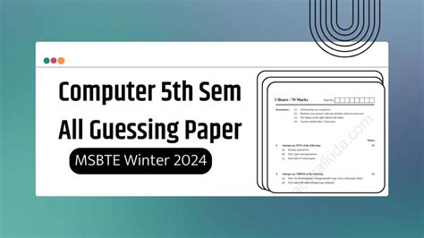 Read Msbte Sample Question Paper 5Th Sem Computer 