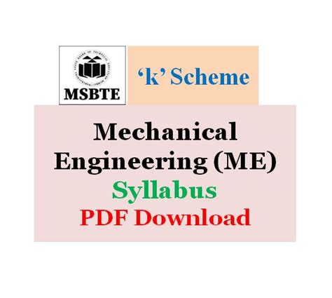 Download Msbte Syllabus G Scheme Mechanical Engineering 