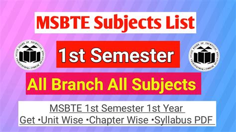 Read Online Msbte Syllabus Mechanical Engineering 