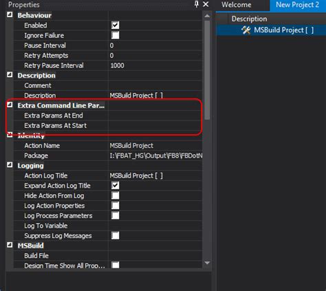 msbuild command line arguments