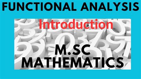 Msc Maths Functional Analysis Mymegaore