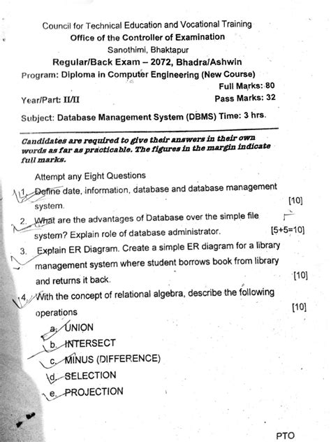 Read Msc Visual Basic And Oracle Question Paper 