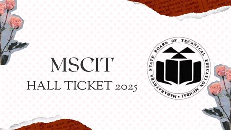 Mscit Hall Ticket