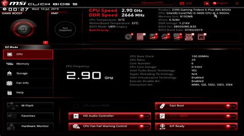 Msi Bios Walkthrough