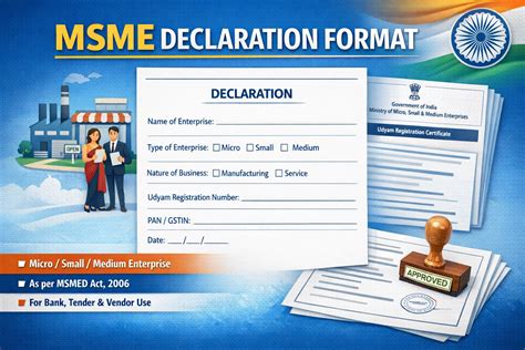 Msme Declaration Format