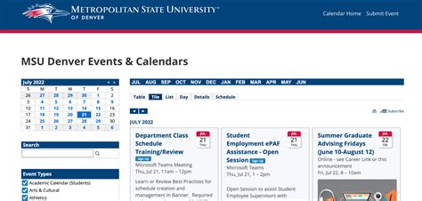 Msu Denver Academic Catalog