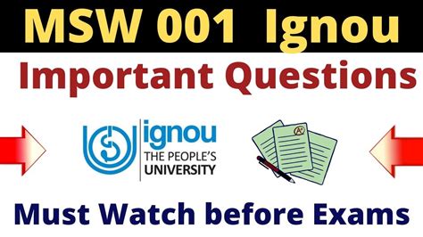 Download Msw Previous Question Paper 