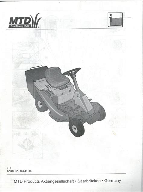Mtd Mower Workshop Manual