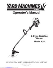 Mtd Y28 Manual