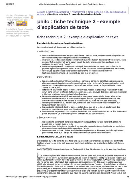 Méthodologie Explication De Texte Philo