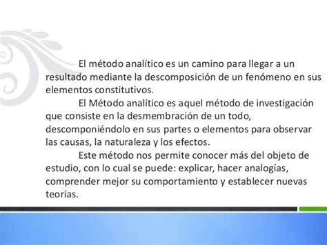 Método Analítico Ejemplo