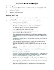 Read Online Much Ado About Nothing Study Guide Questions Answers 