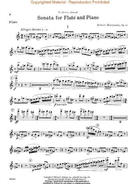 Muczynski Flute Sonata