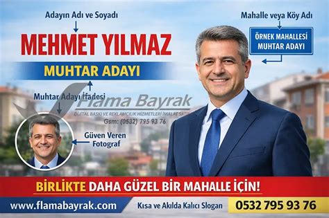 Muhtar Adayı Afişi