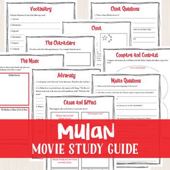 Read Mulan Study Guide 