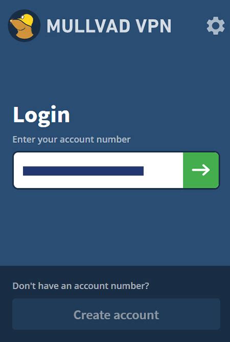 mullvad account number