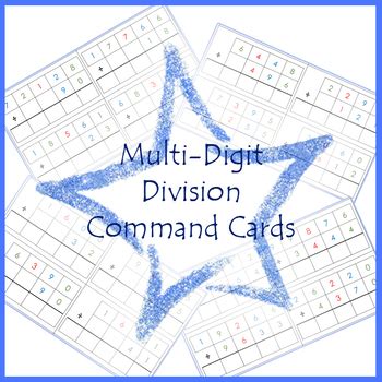 Multi Digit Division Command Cards Montessori Creations Multi Digit Division - Multi Digit Division