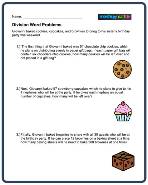 Multi Digit Division Word Problems Free Worksheet Multi Digit Division - Multi Digit Division