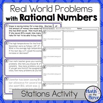 Multi Step Word Problems With Rational Numbers 6th Rational Numbers Worksheet 6th Grade - Rational Numbers Worksheet 6th Grade