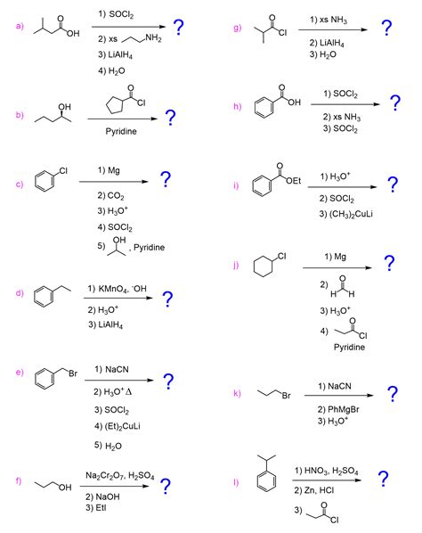 Multi Synthesis Problems Organic Chemistry