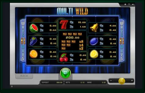 multi wild slot game/
