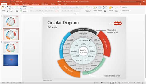 multilevel circular diagram powerpoint template One Logic