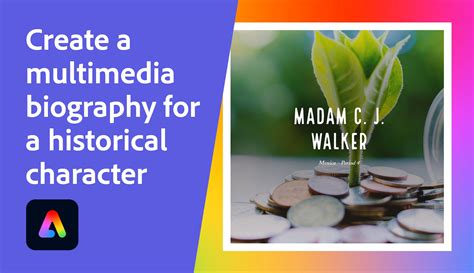 multimedia biography graphic