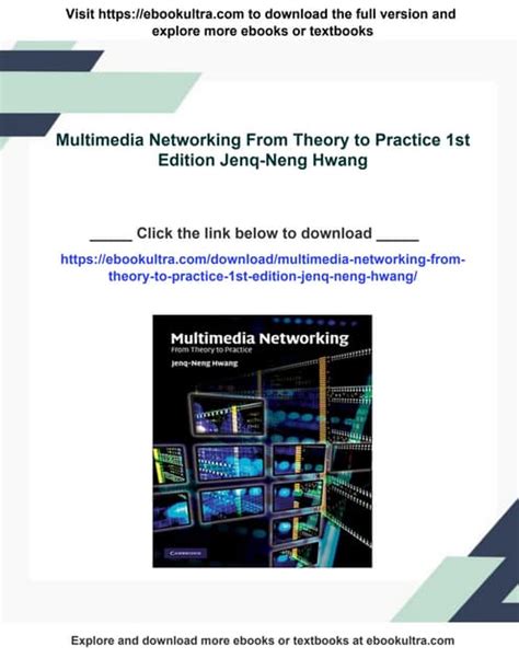Multimedia Networking From Theory To Practice
