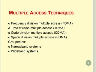 Multiple Access Techniques