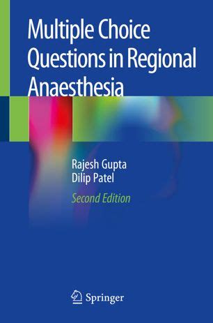 multiple choice questions in regional anaesthesia
