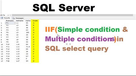 multiple conditions in sql query
