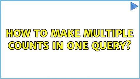 multiple counts in one query
