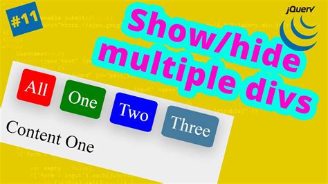 multiple div hide and show in jquery