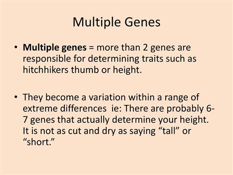 multiple genes