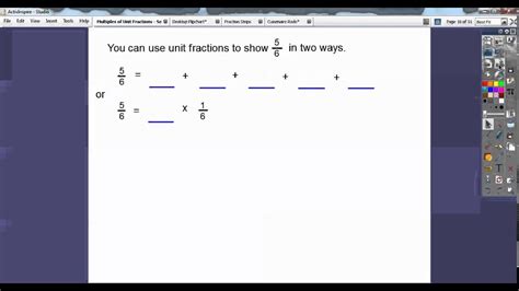 Multiples Of Unit Fractions Lesson 8 1 Youtube Multiples Of Unit Fractions - Multiples Of Unit Fractions