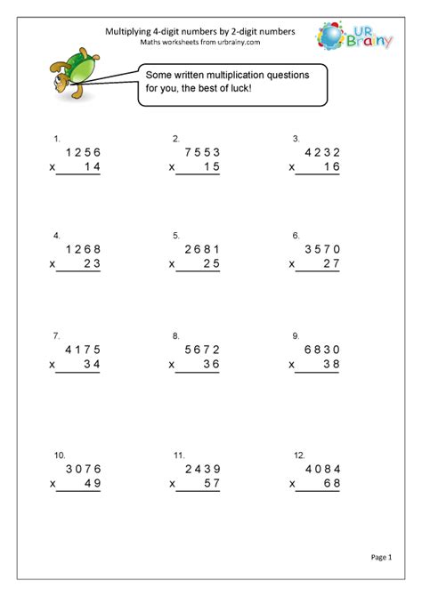 Multiplication 4 Digit X 2 Digit Missing Numbers Multiplication 4 Digit By 2 Digit - Multiplication 4 Digit By 2 Digit