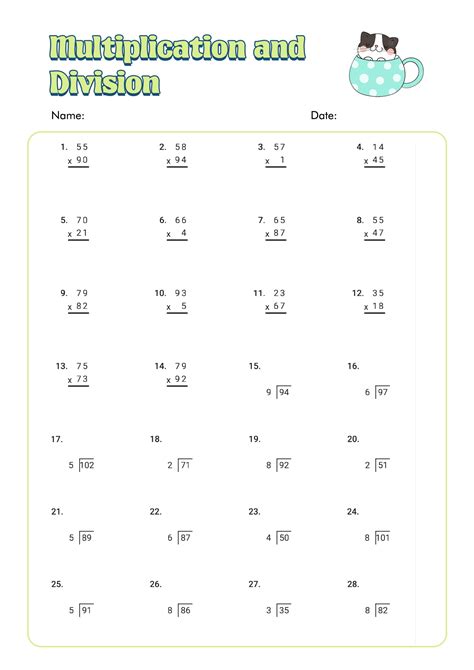 Multiplication Amp Division Workbooks Multiplication Division - Multiplication Division