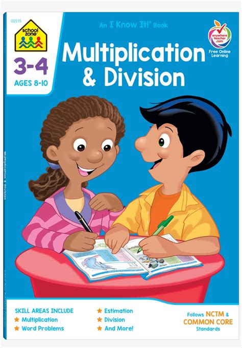 Multiplication And Division 3 4 From School Zone, Ages 8 10, Helps Build A Solid Math Foundation For Third And Fourth Graders ( Grades 3 4)