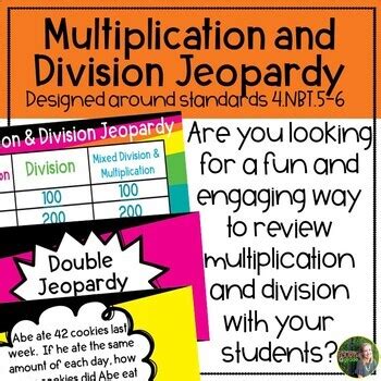 Multiplication And Division Jeopardy By Fantastically Fourth Grade Division Jeopardy 4th Grade - Division Jeopardy 4th Grade