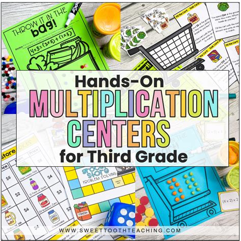 Multiplication Centers 3rd Grade   Hands On Multiplication Centers For 3rd Grade Sweet - Multiplication Centers 3rd Grade