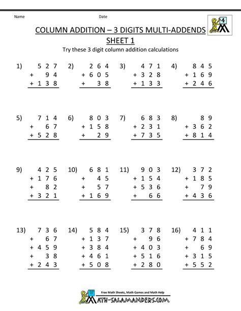 Multiplication Division Worksheets Math Salamanders Add Subtract Multiply Divide Worksheet - Add Subtract Multiply Divide Worksheet