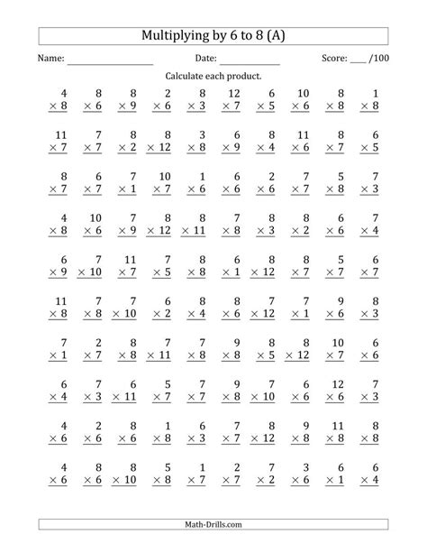 Multiplication Drill Worksheets Limiting Factors Worksheet 5th Grade - Limiting Factors Worksheet 5th Grade