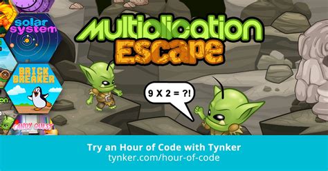 Multiplication Escape Coding Puzzles Amp Projects Tynker Hour Math Mayhem Multiplication - Math Mayhem Multiplication