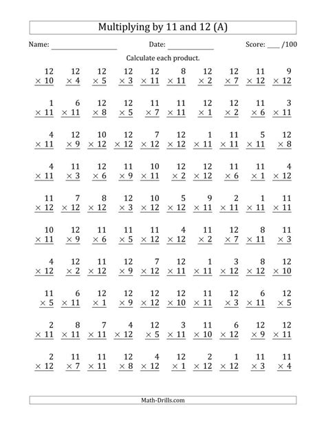 Multiplication Facts Worksheets Math Drills Timed Math Sheets - Timed Math Sheets