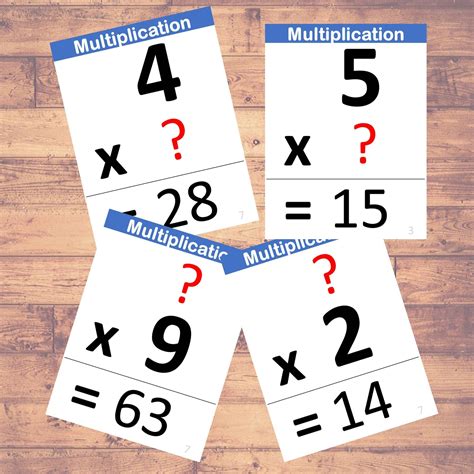 Multiplication Flashcards K5 Learning Math Flash Cards - Math Flash Cards